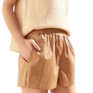 Deluc Faux Leather Women's Shorts
